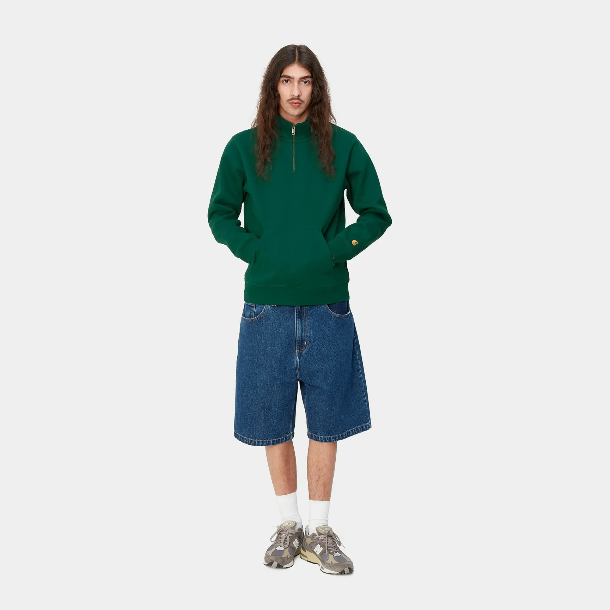 Carhartt WIP Sweats>Chase Neck Zip Sweat
