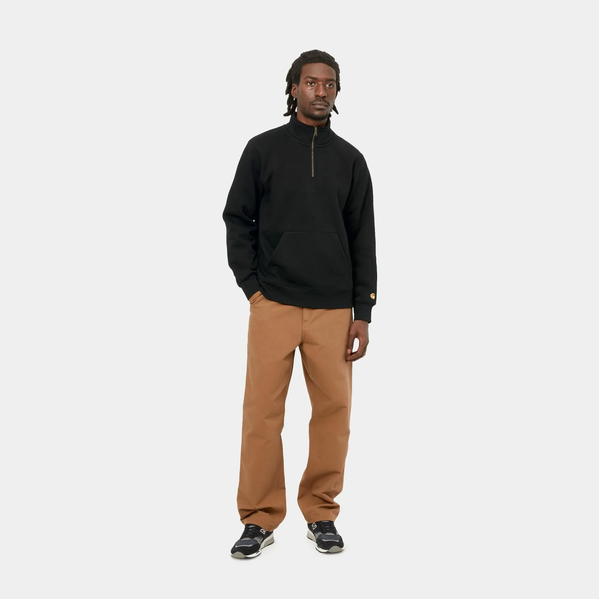 Carhartt WIP Sweats>Chase Neck Zip Sweatshirt