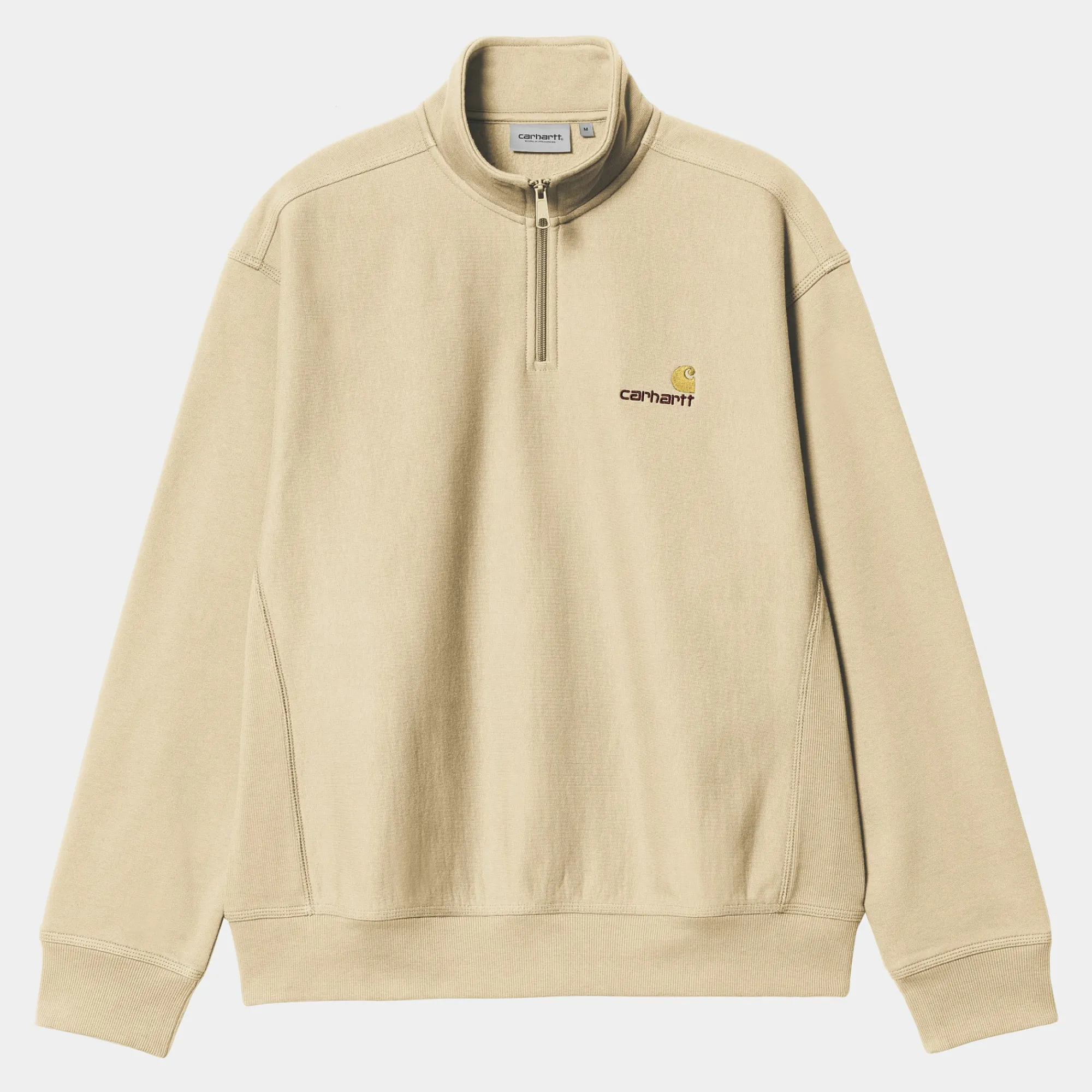 Carhartt WIP Core Products>Half Zip American Script Sweatshirt