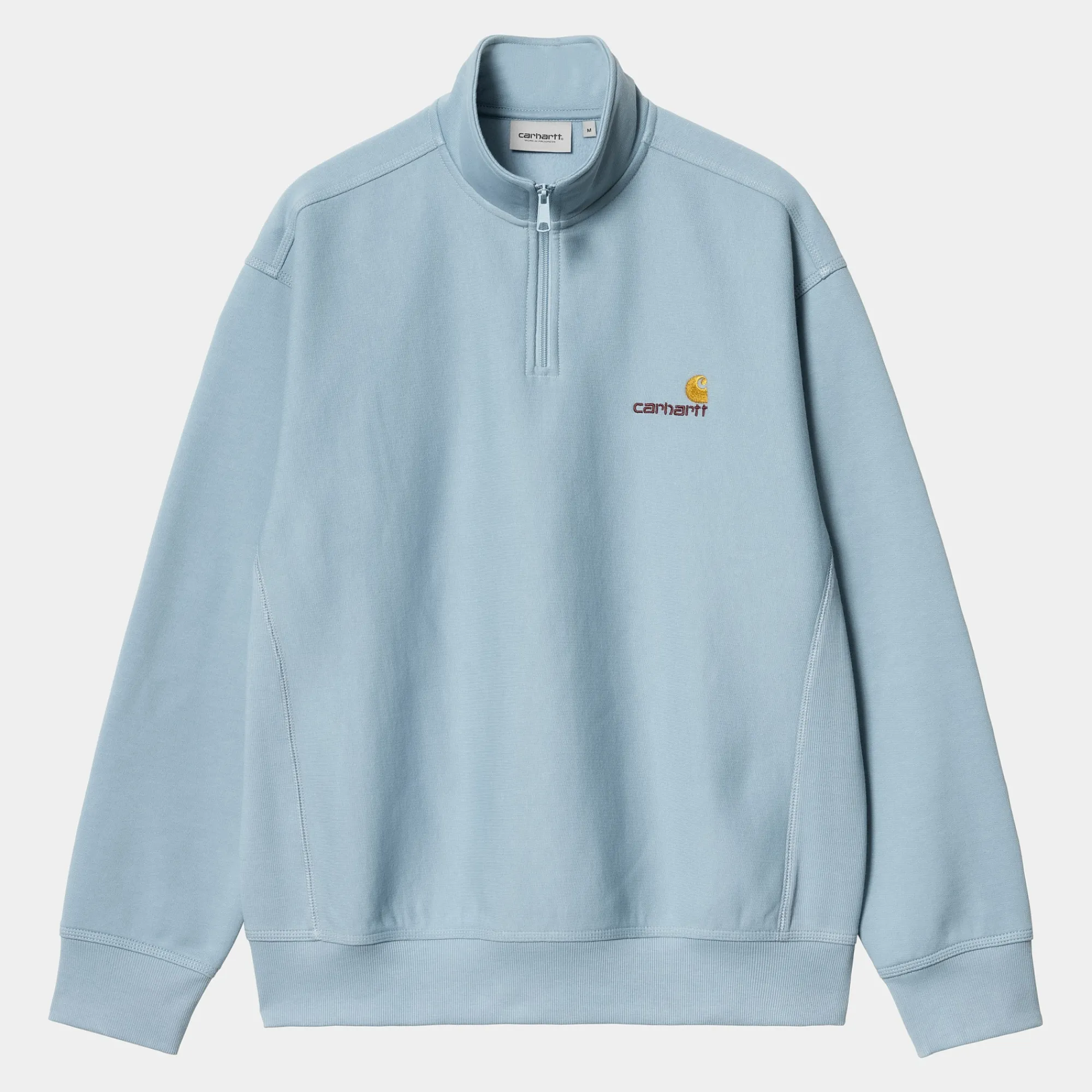 Carhartt WIP Core Products>Half Zip American Script Sweatshirt