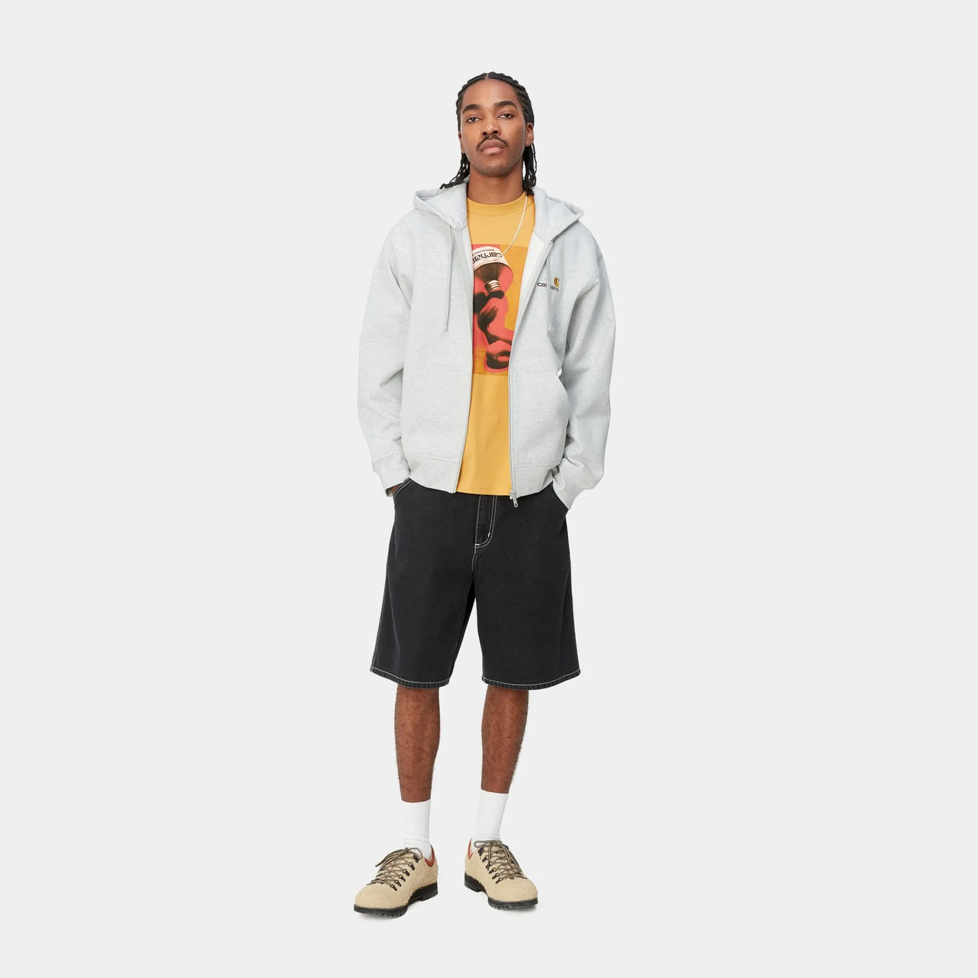 Carhartt WIP Sweats>Hooded American Script Jacket