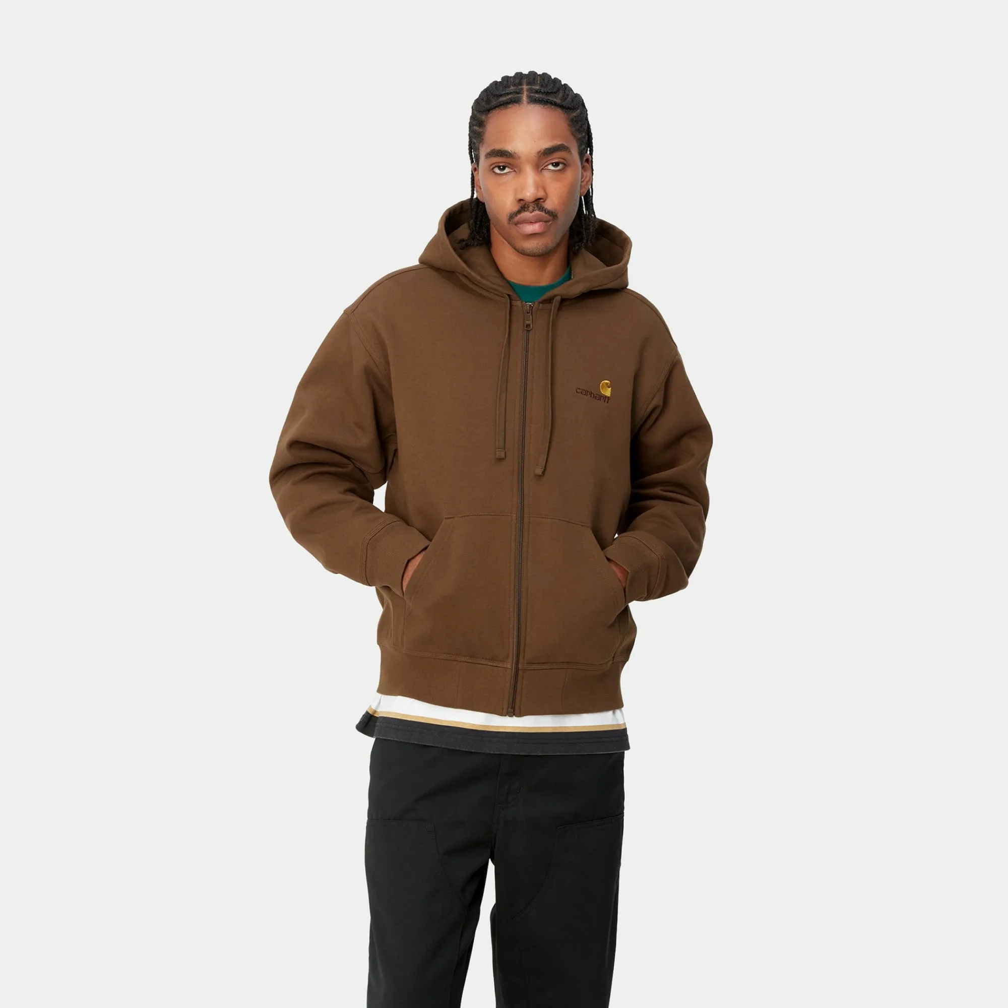 Carhartt WIP Sweats>Hooded American Script Jacket