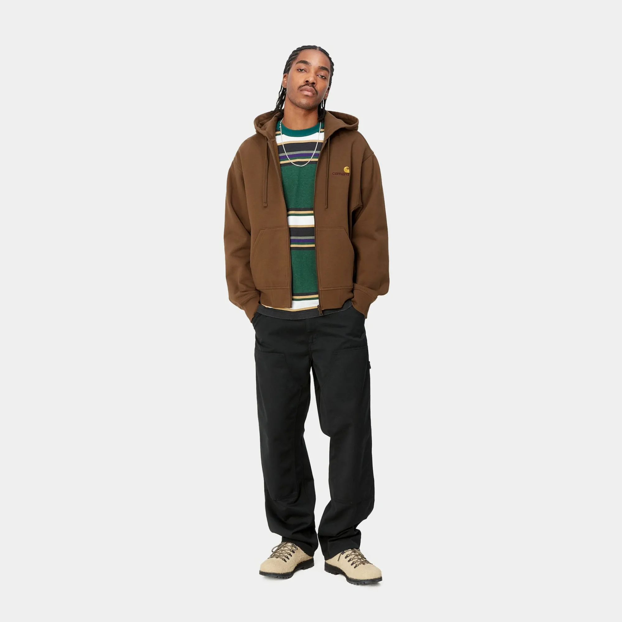 Carhartt WIP Sweats>Hooded American Script Jacket