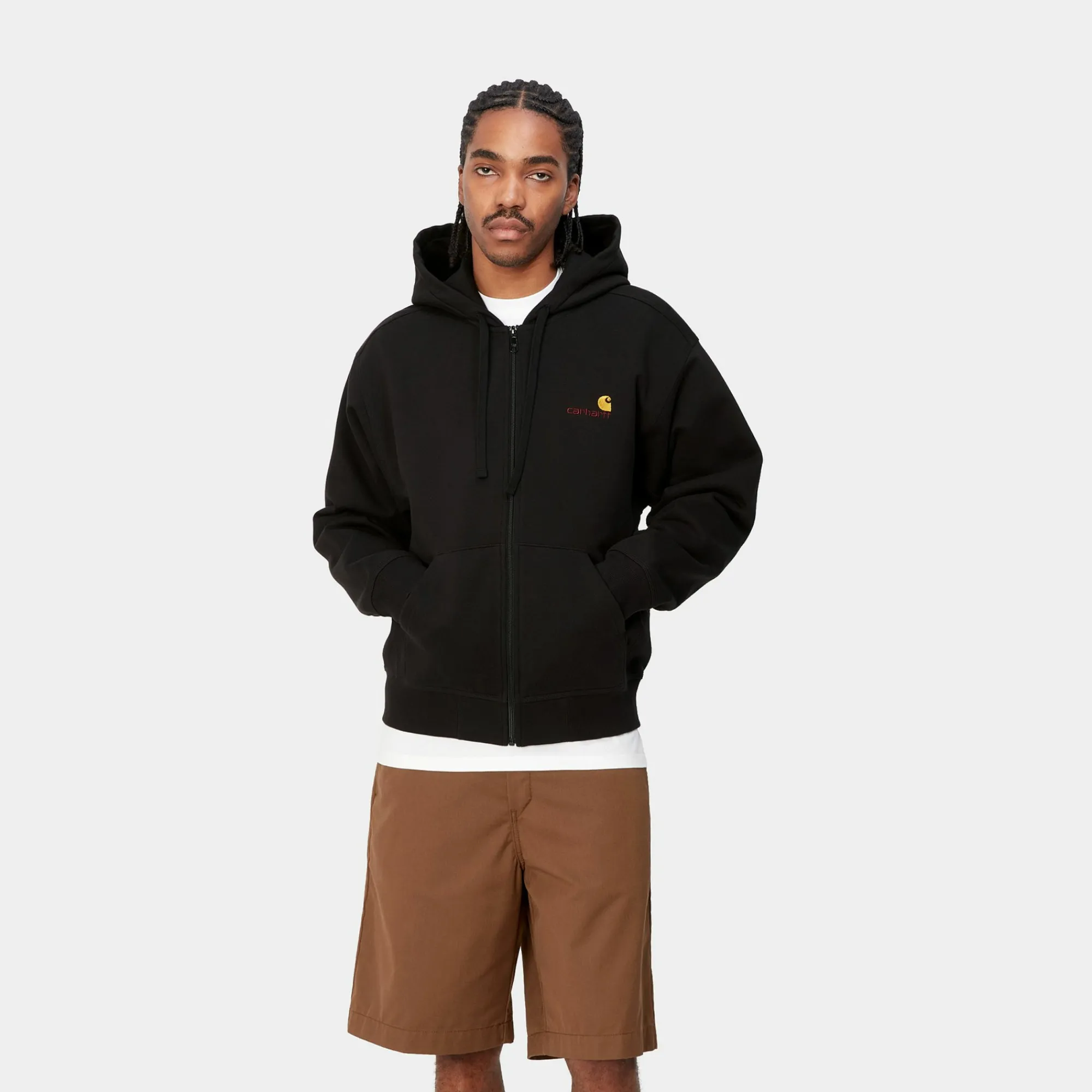 Carhartt WIP Sweats>Hooded American Script Jacket