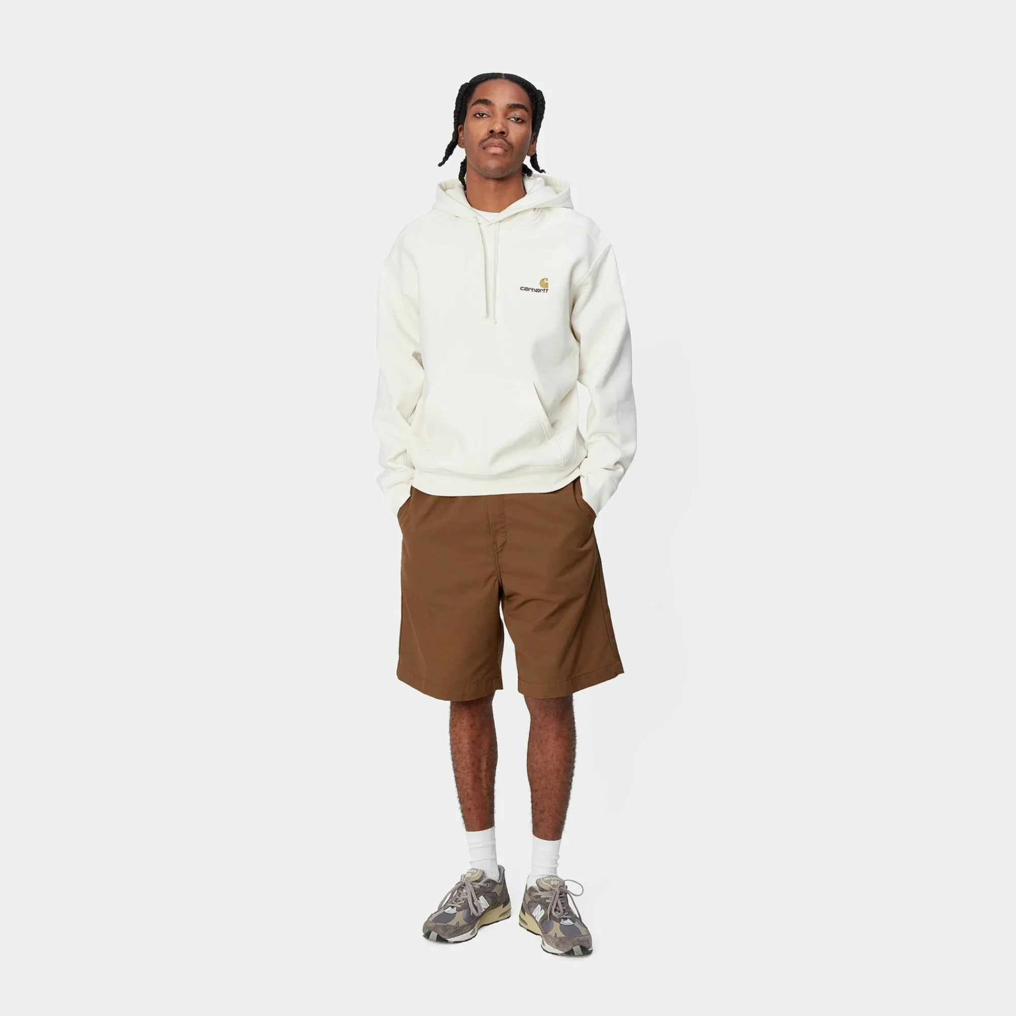 Carhartt WIP Core Products>Hooded American Script Sweatshirt
