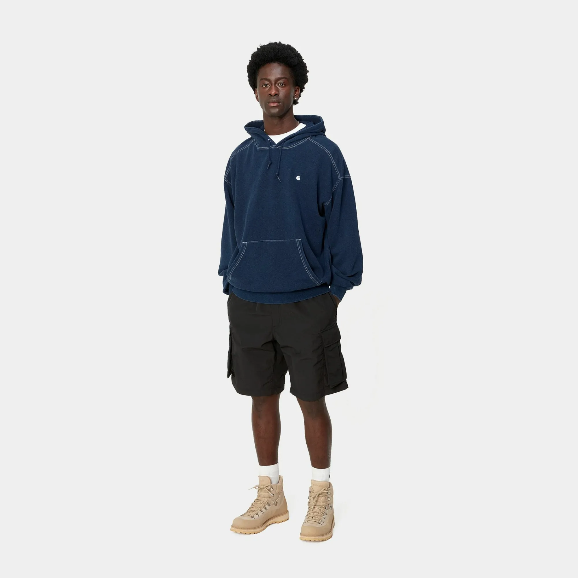 Carhartt WIP Sweats>Hooded Cobalt Sweatshirt