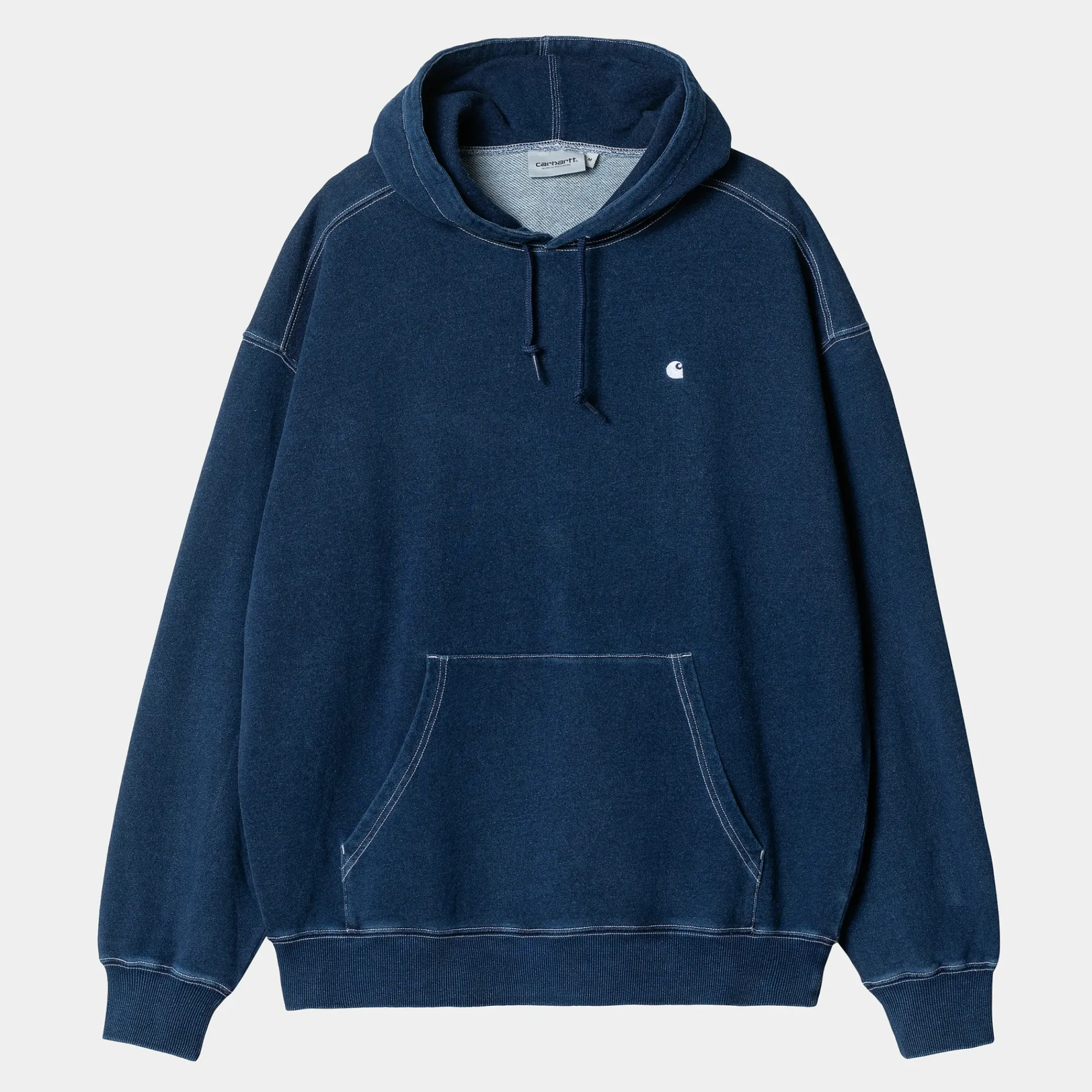 Carhartt WIP Sweats>Hooded Cobalt Sweatshirt
