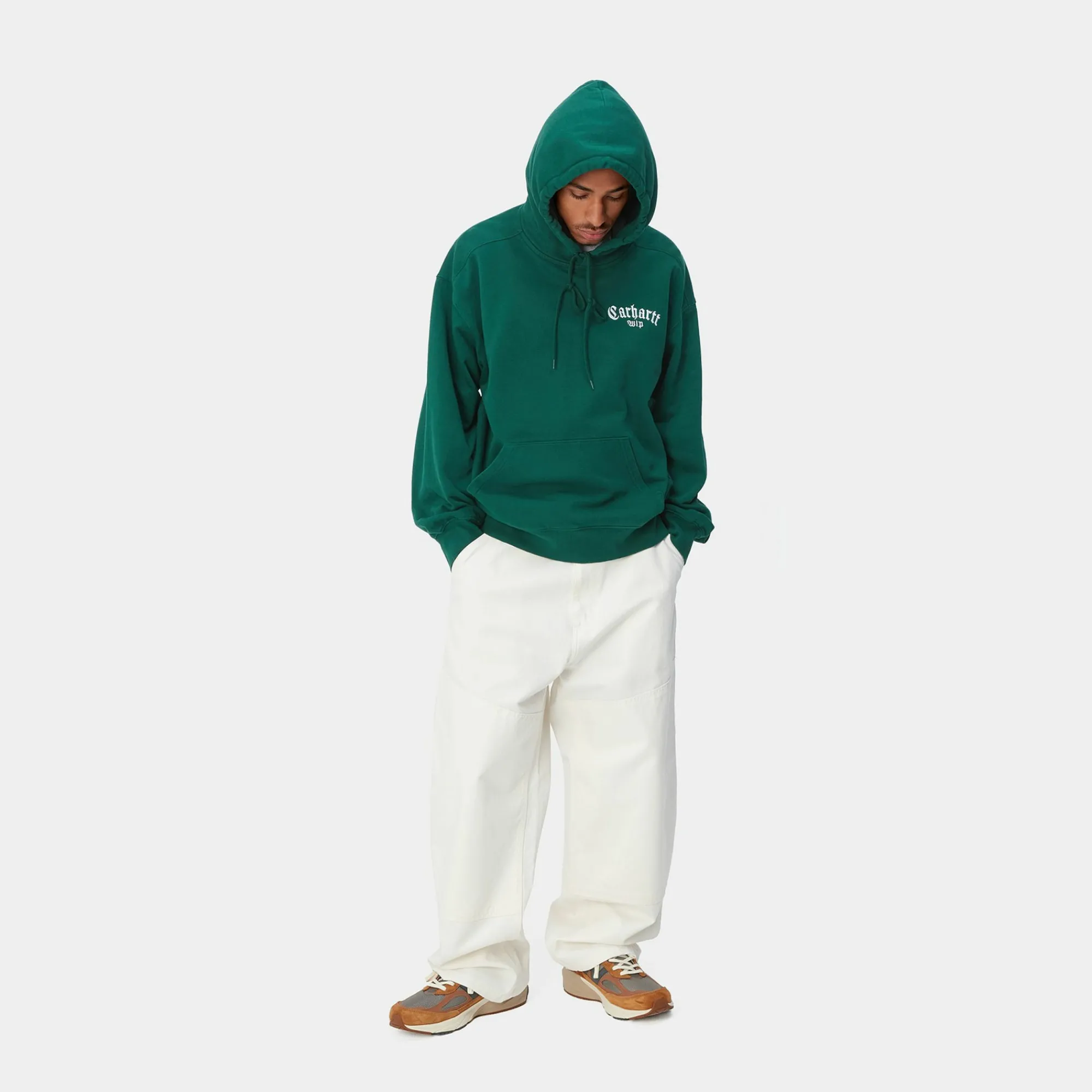 Carhartt WIP Sweats>Hooded Onyx Script Sweat