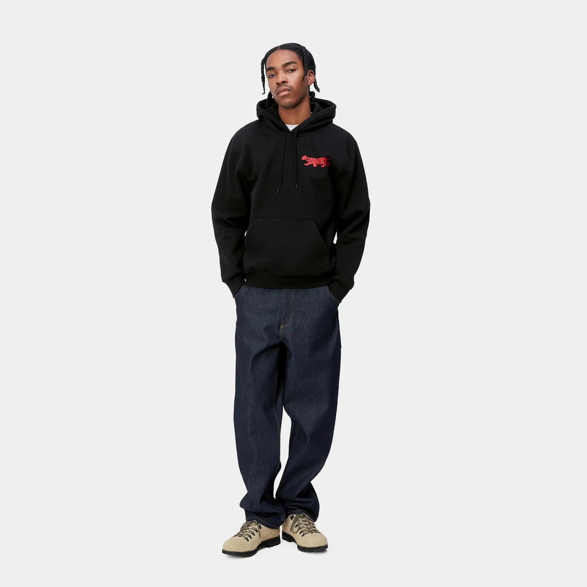 Carhartt WIP Sweats>Hooded Rocky Script Sweat