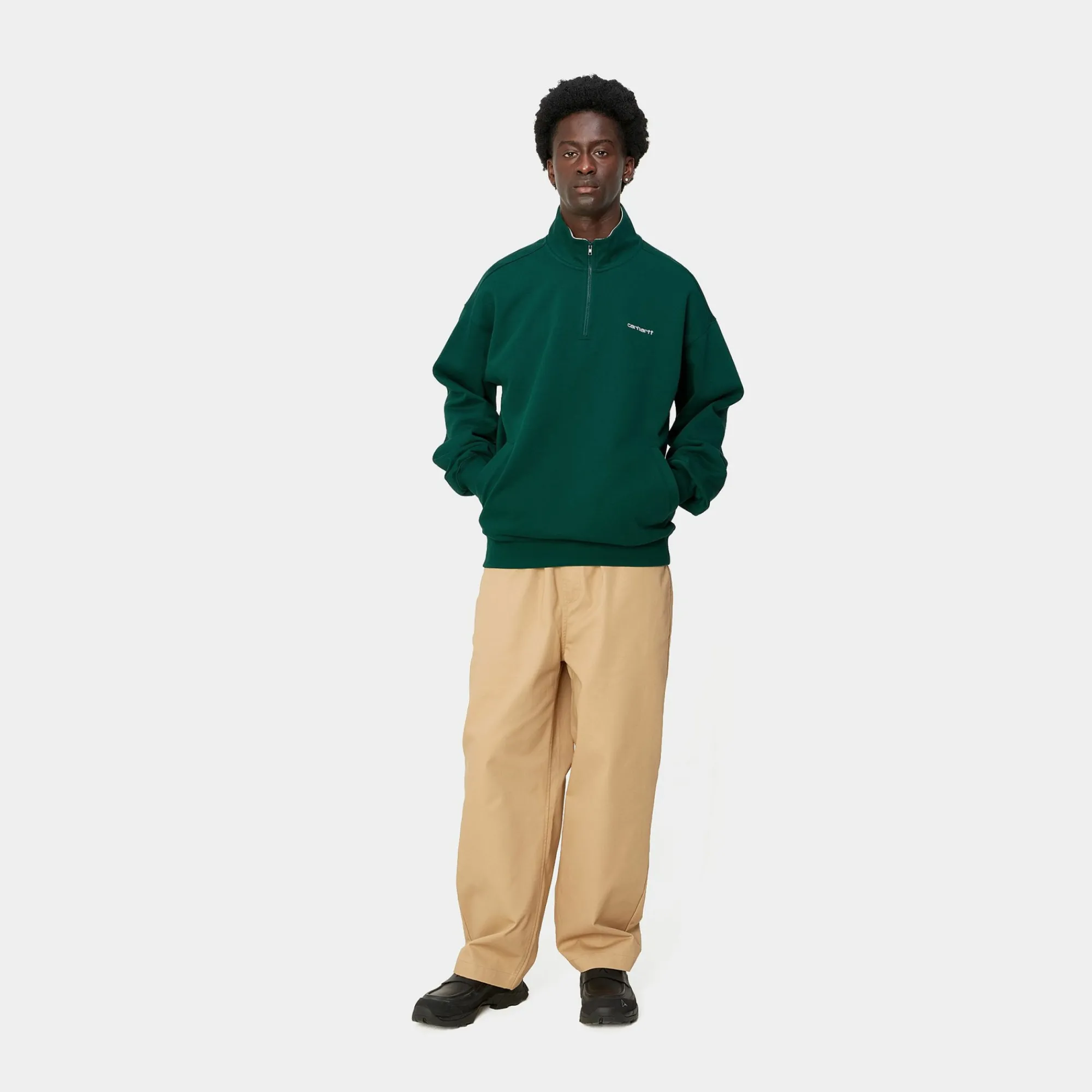 Carhartt WIP Sweats>L/S Adam Half-Zip Sweatshirt