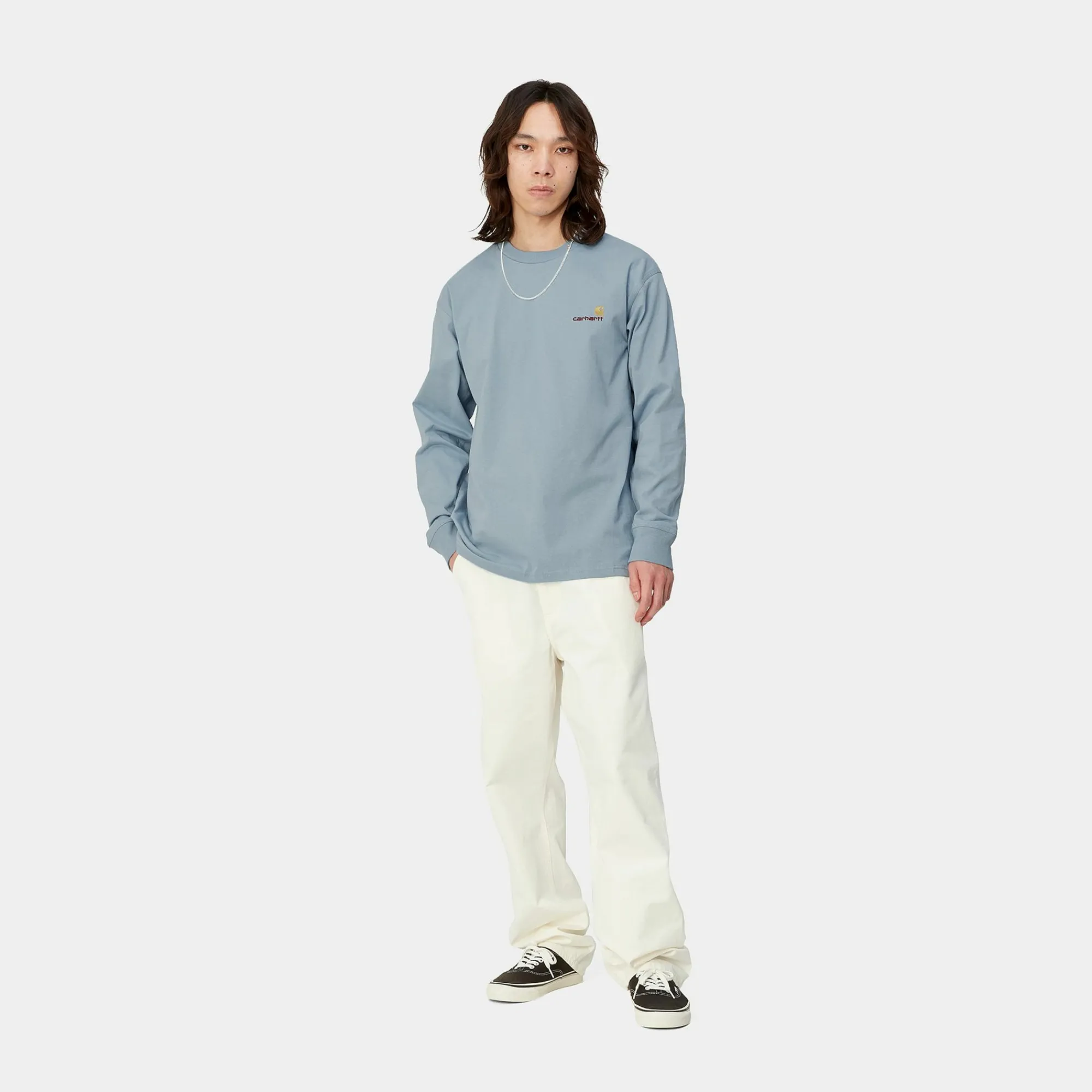 Carhartt WIP Core Products>L/S American Script T-Shirt