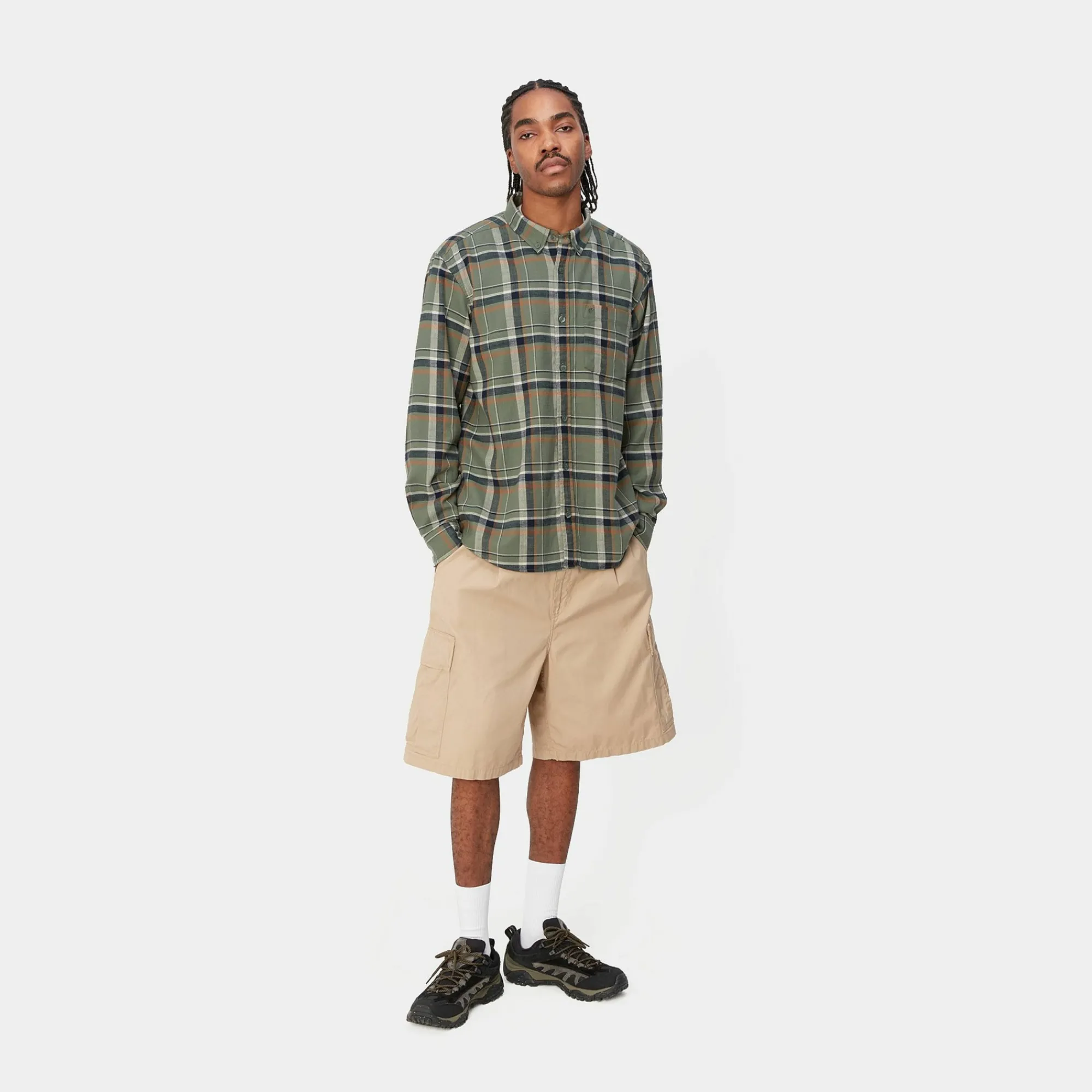 Carhartt WIP Shirts>L/S Swenson Shirt