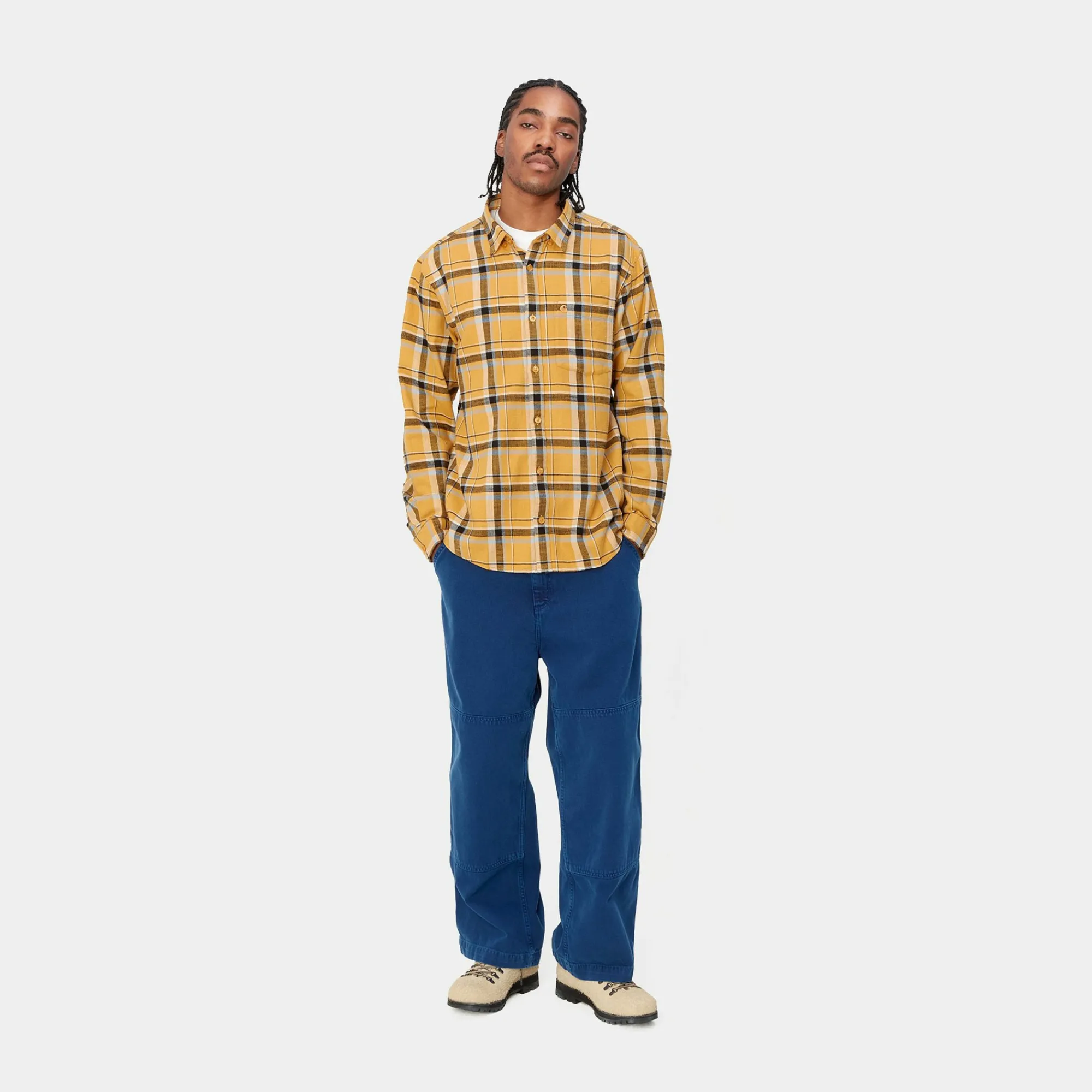 Carhartt WIP Shirts>L/S Swenson Shirt