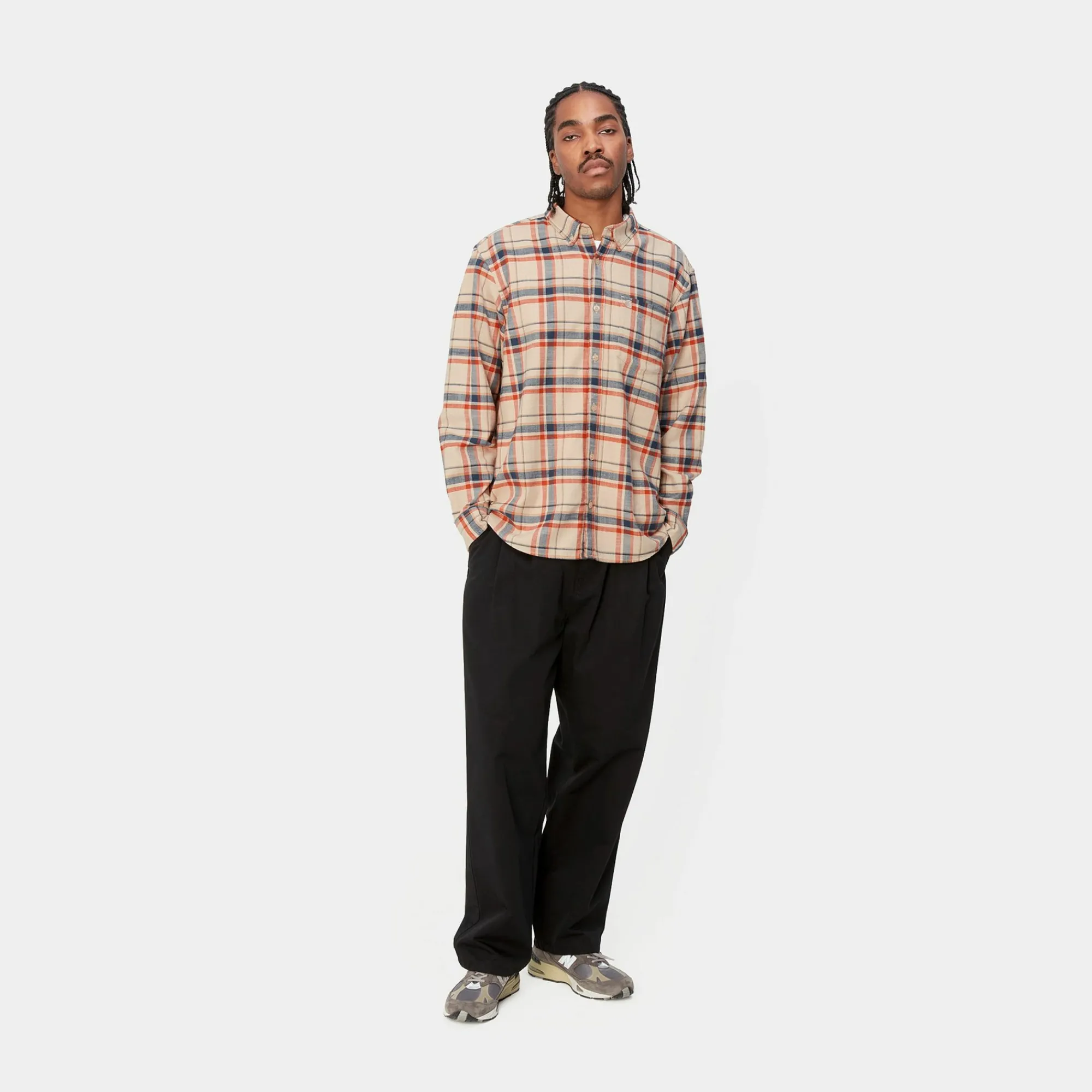 Carhartt WIP Shirts>L/S Swenson Shirt