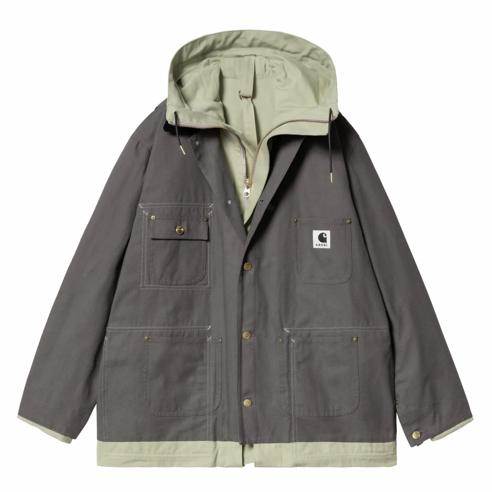 Carhartt WIP Collaborations>Sacai X Reversible Duck Coat