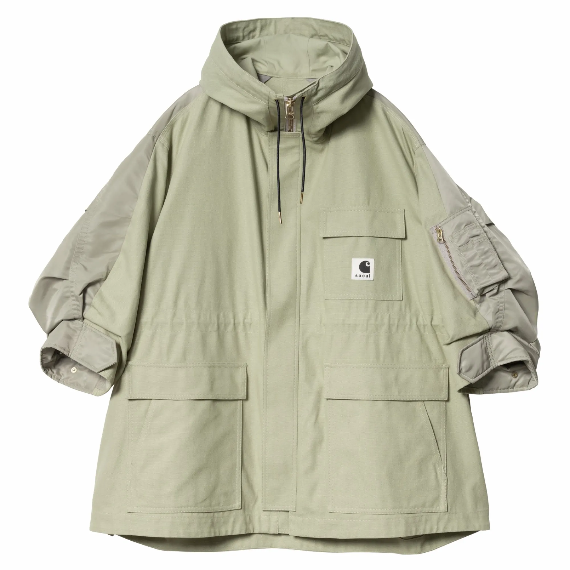 Carhartt WIP Collaborations>Sacai X W' Duck X Nylon Twill Coat