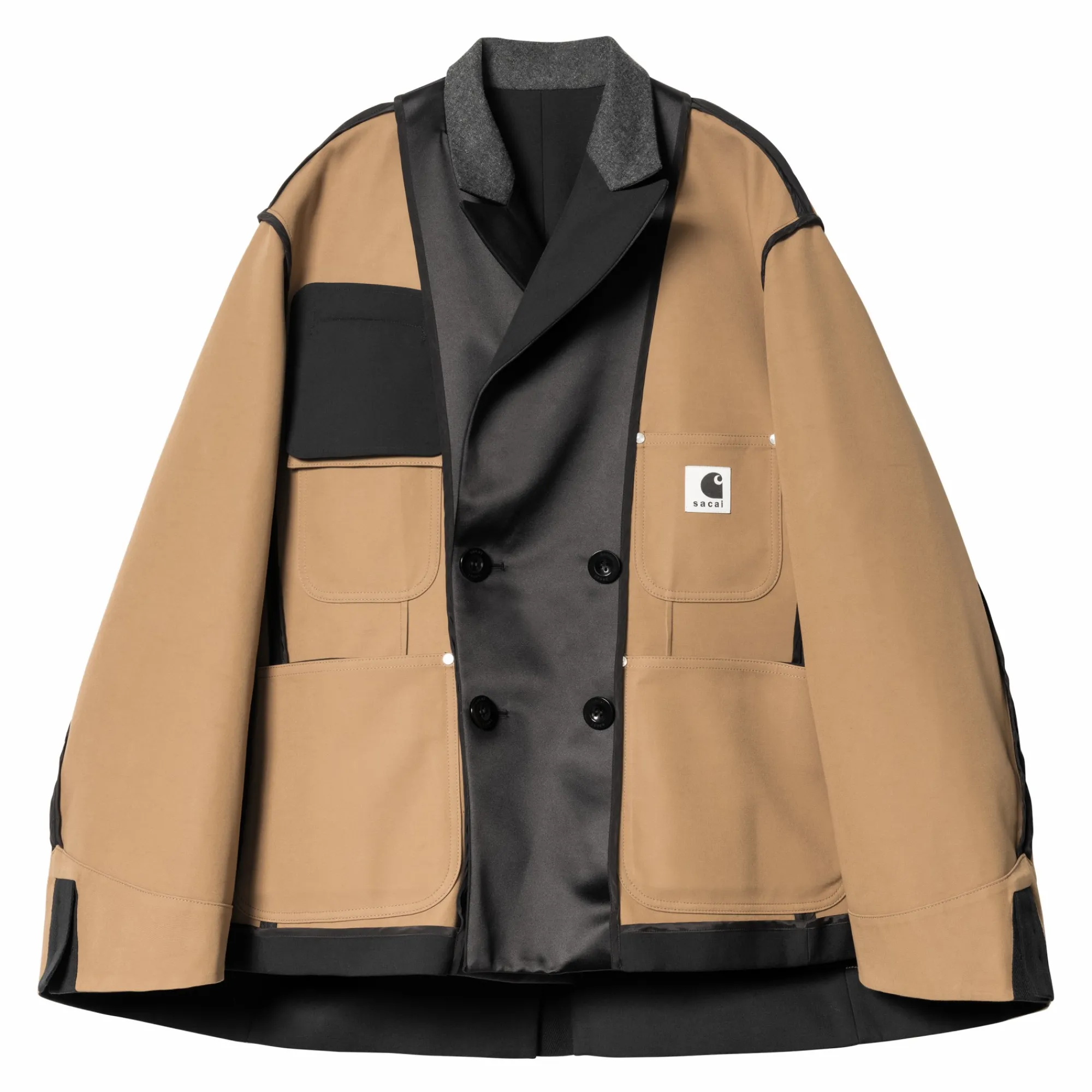 Carhartt WIP Collaborations>Sacai X W' Suiting Bonding Jacket