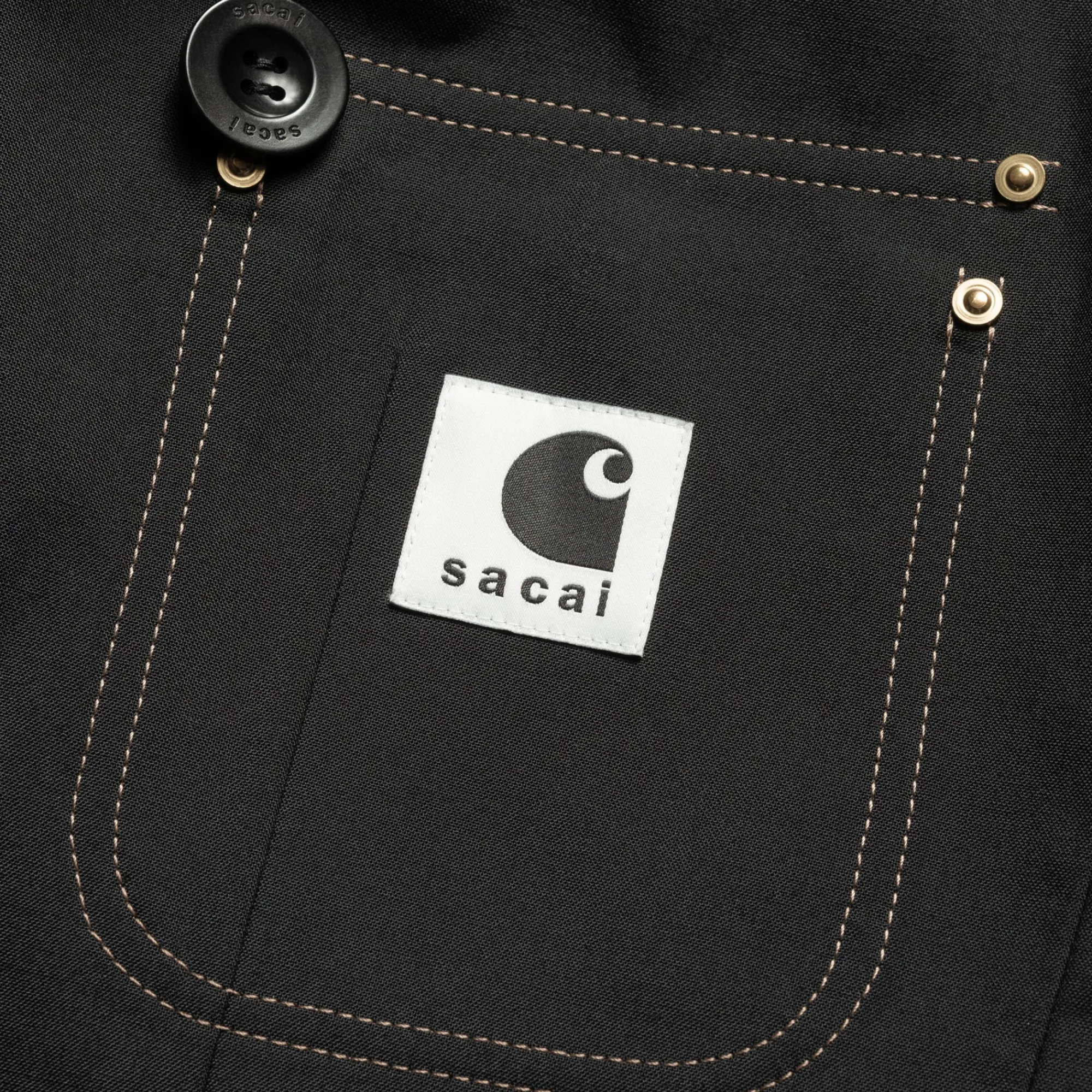 Carhartt WIP Collaborations>Sacai X W' Suiting Bonding Jacket