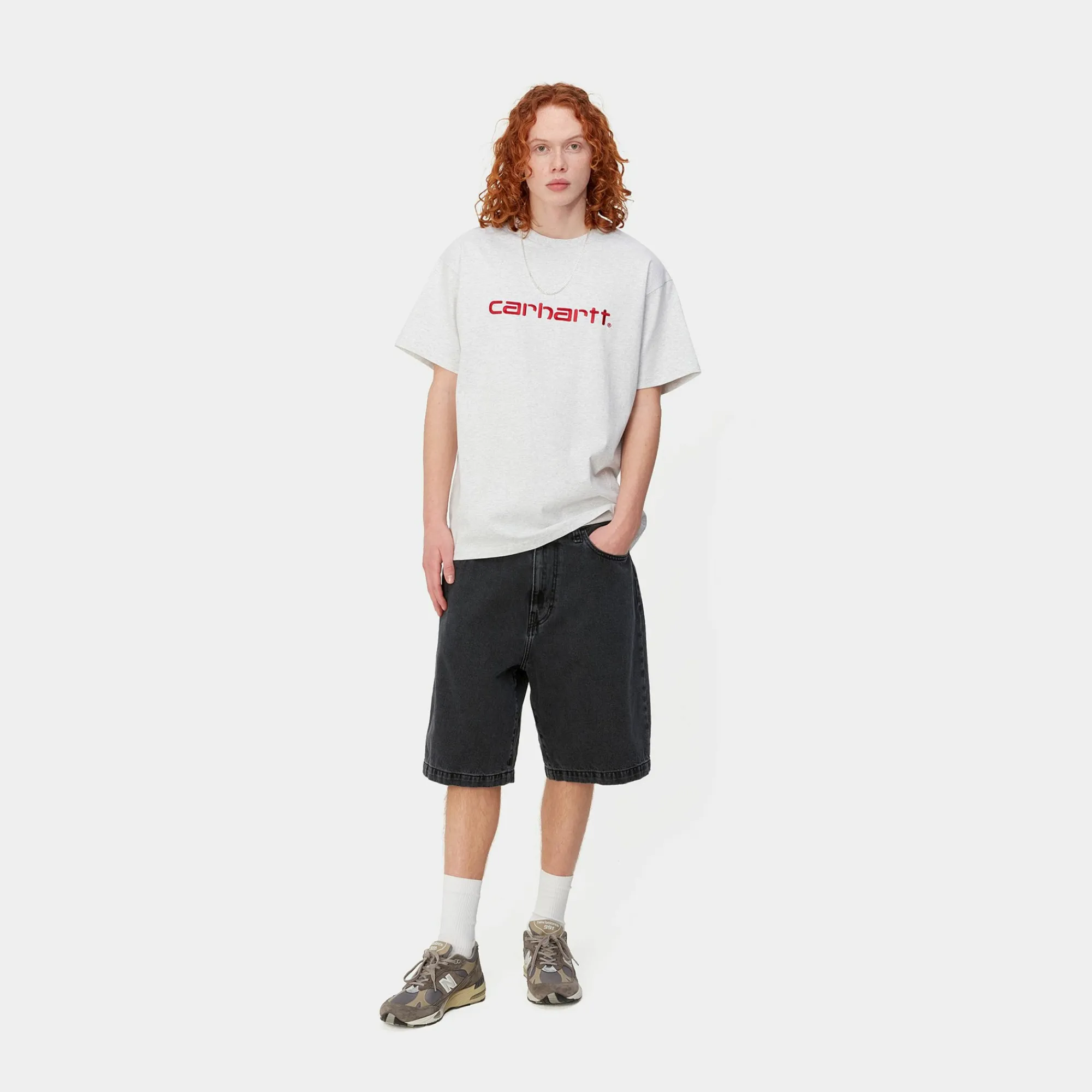 Carhartt WIP T-Shirts & Polos>S/S Carhartt Embroidery Tshirt