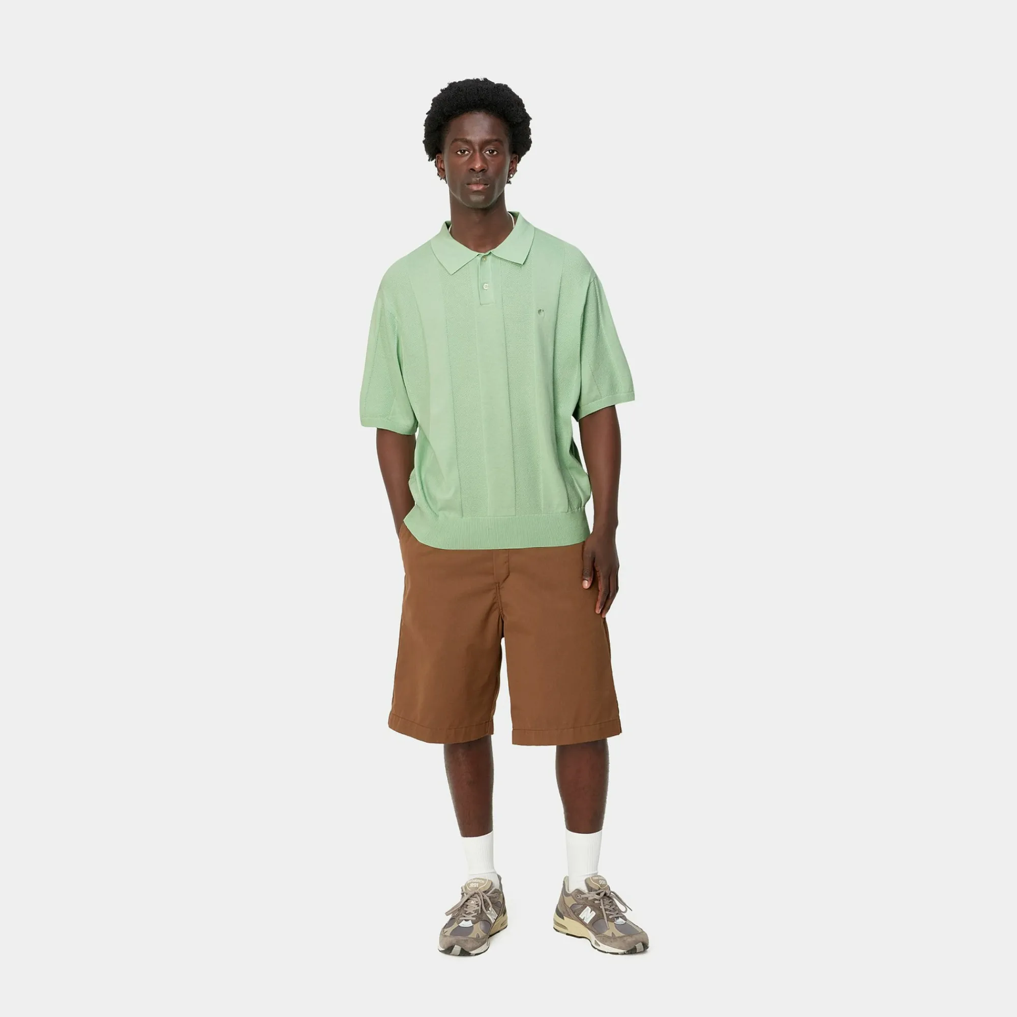Carhartt WIP Knits>S/S Miles Knit Polo
