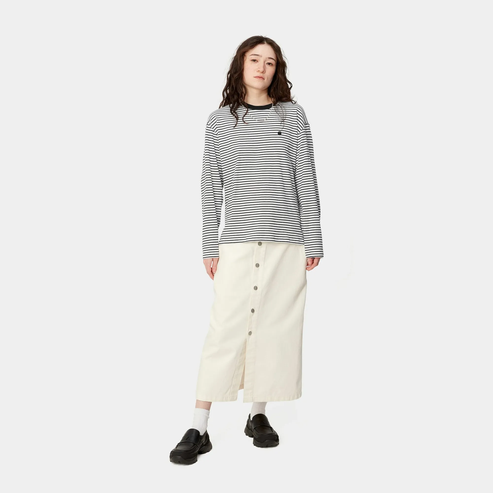 Carhartt WIP T-Shirts>W' L/S Coleen T-Shirt