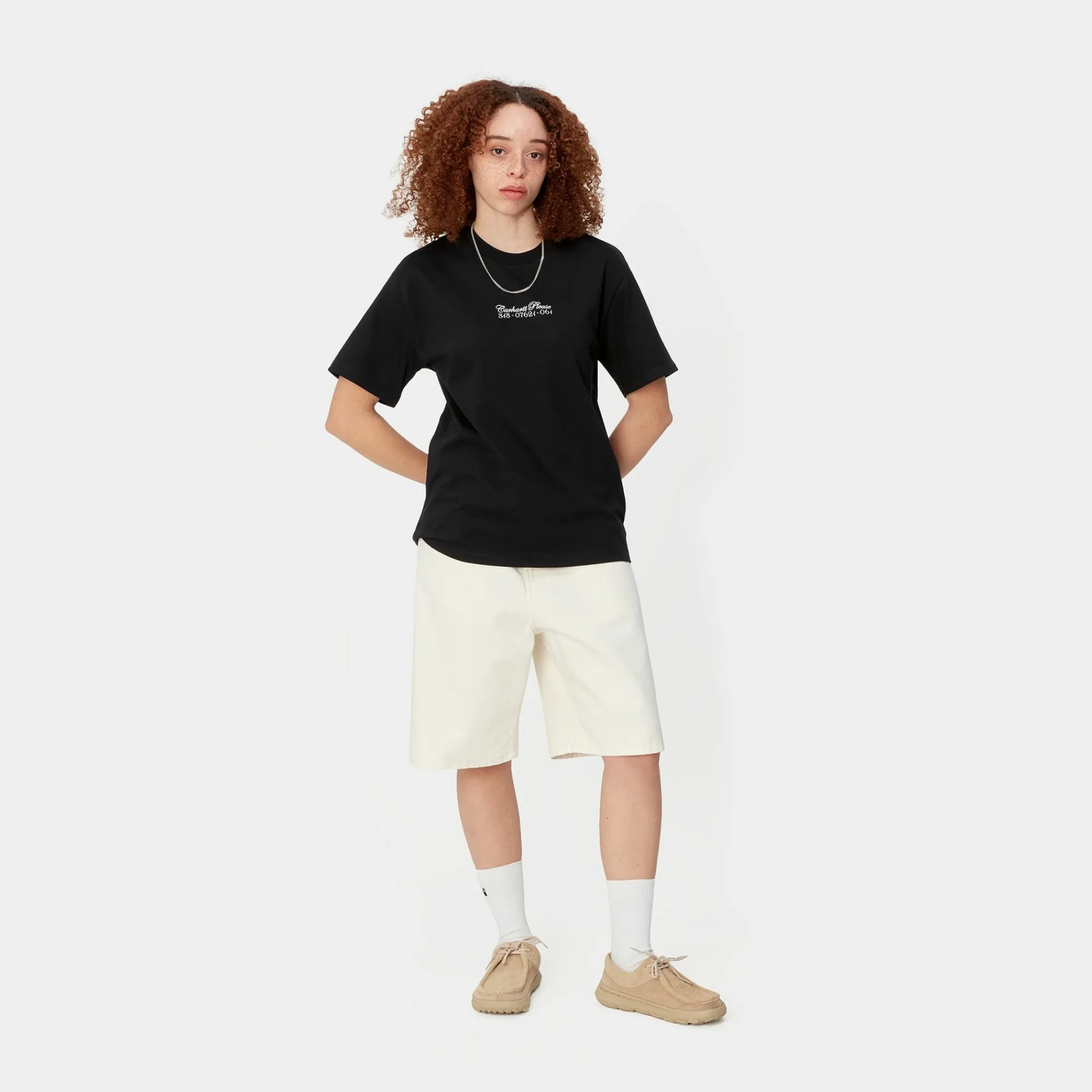 Carhartt WIP T-Shirts>W' S/S Carhartt Please T-Shirt