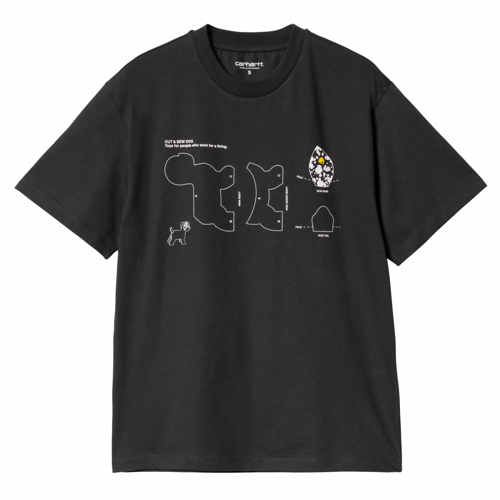Carhartt WIP T-Shirts>W' S/S Cut & Sewn Dog T-Shirt