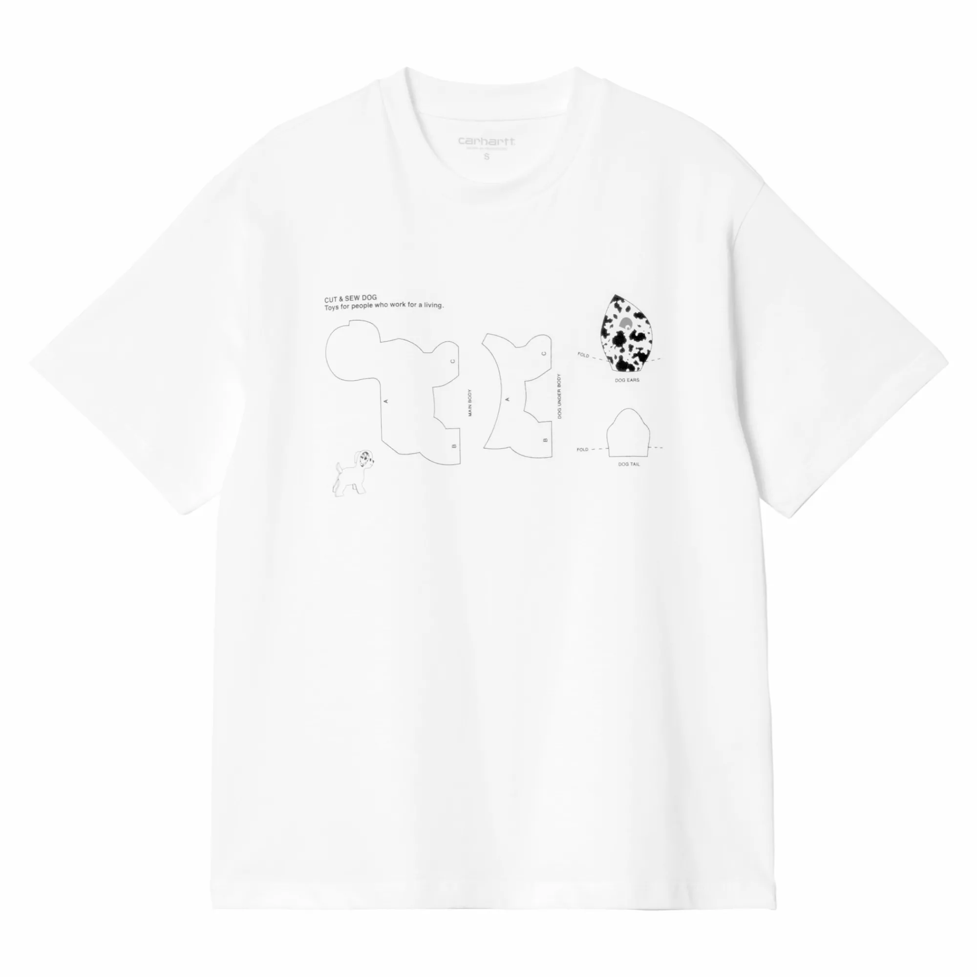 Carhartt WIP T-Shirts>W' S/S Cut & Sewn Dog T-Shirt