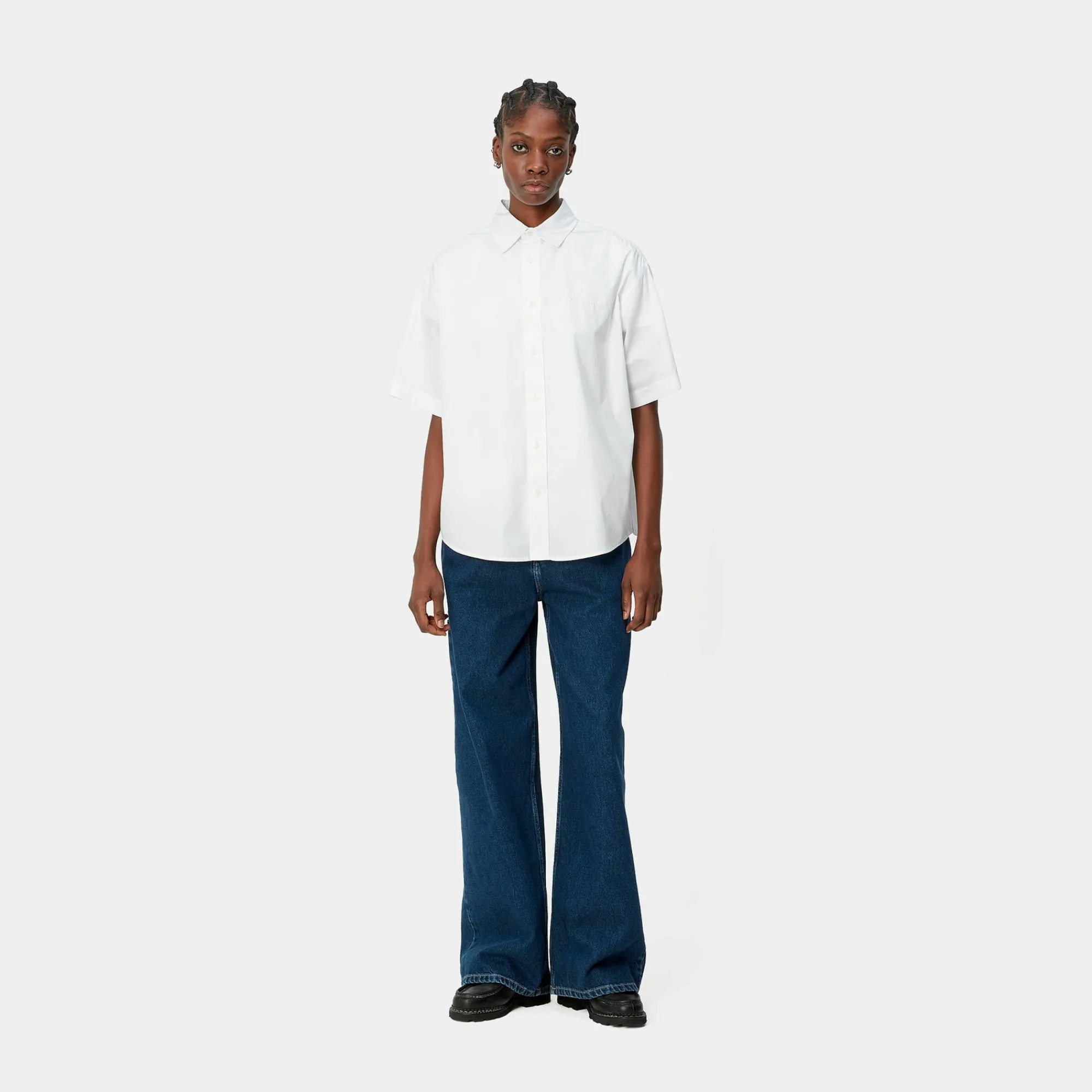 Carhartt WIP Shirts>W' S/S Jaxon Shirt